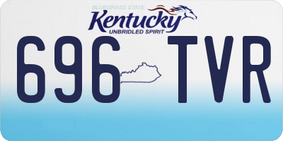 KY license plate 696TVR