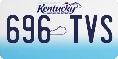 KY license plate 696TVS
