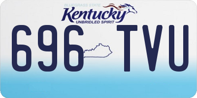 KY license plate 696TVU