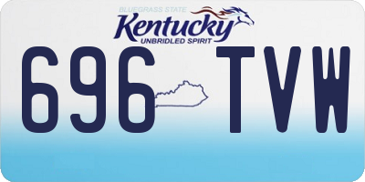 KY license plate 696TVW