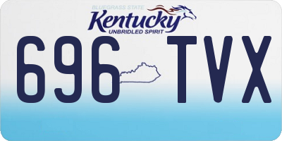 KY license plate 696TVX