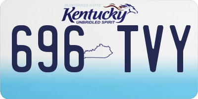 KY license plate 696TVY