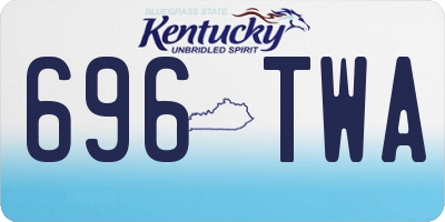 KY license plate 696TWA
