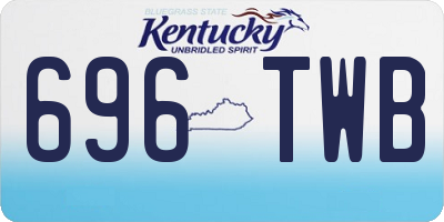 KY license plate 696TWB