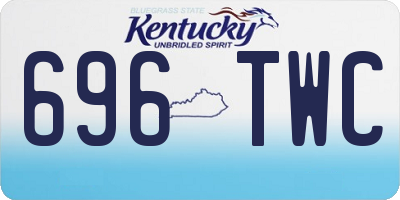 KY license plate 696TWC