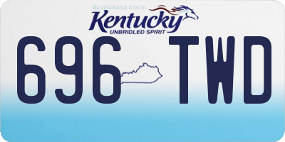 KY license plate 696TWD