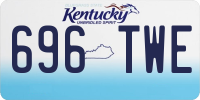 KY license plate 696TWE