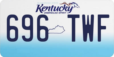 KY license plate 696TWF