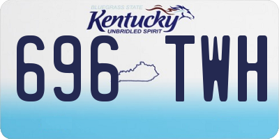 KY license plate 696TWH