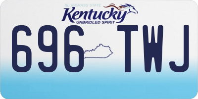 KY license plate 696TWJ