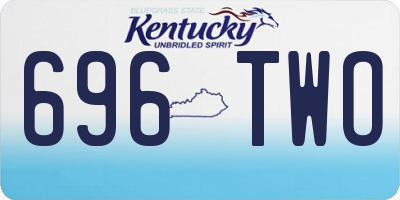 KY license plate 696TWO