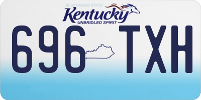 KY license plate 696TXH