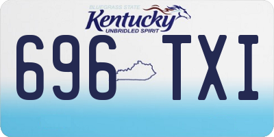 KY license plate 696TXI