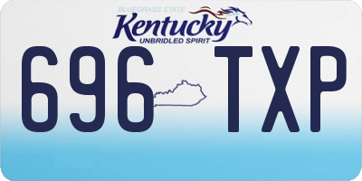 KY license plate 696TXP
