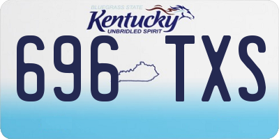 KY license plate 696TXS