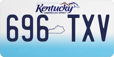 KY license plate 696TXV