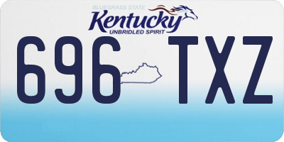 KY license plate 696TXZ