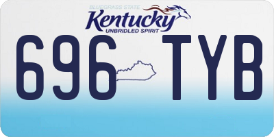 KY license plate 696TYB