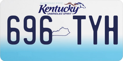 KY license plate 696TYH