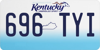 KY license plate 696TYI