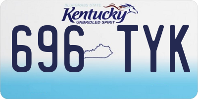 KY license plate 696TYK