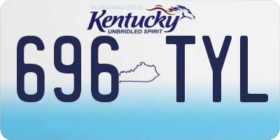 KY license plate 696TYL