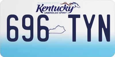 KY license plate 696TYN