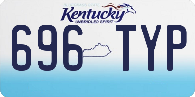 KY license plate 696TYP