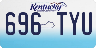 KY license plate 696TYU