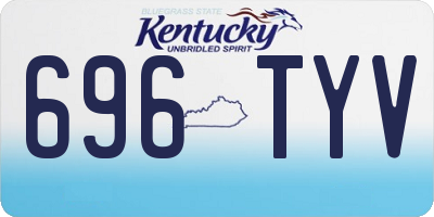 KY license plate 696TYV