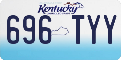 KY license plate 696TYY
