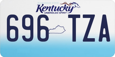 KY license plate 696TZA