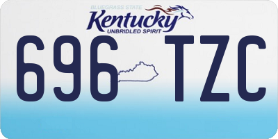 KY license plate 696TZC
