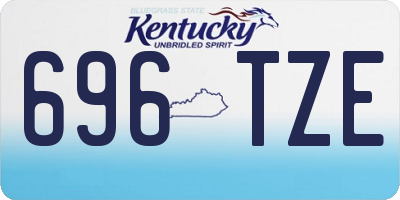 KY license plate 696TZE