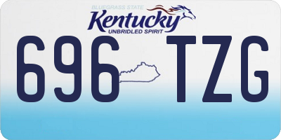 KY license plate 696TZG