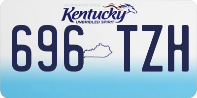 KY license plate 696TZH