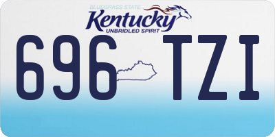 KY license plate 696TZI