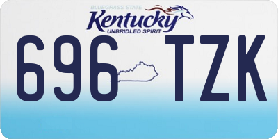 KY license plate 696TZK