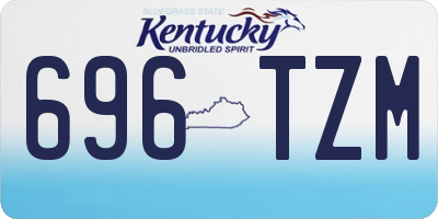 KY license plate 696TZM