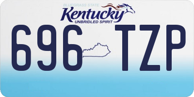 KY license plate 696TZP