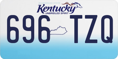 KY license plate 696TZQ
