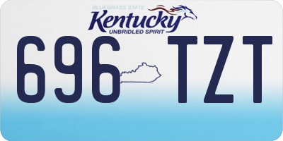 KY license plate 696TZT