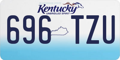 KY license plate 696TZU