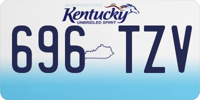 KY license plate 696TZV