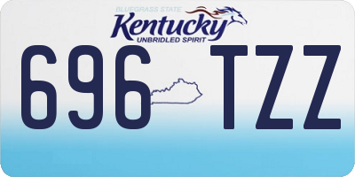 KY license plate 696TZZ