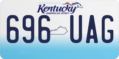 KY license plate 696UAG