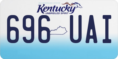 KY license plate 696UAI
