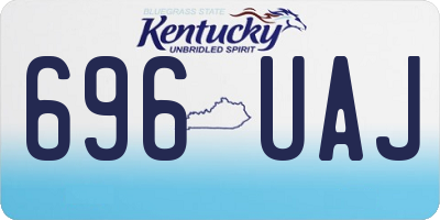KY license plate 696UAJ