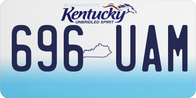 KY license plate 696UAM
