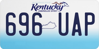 KY license plate 696UAP